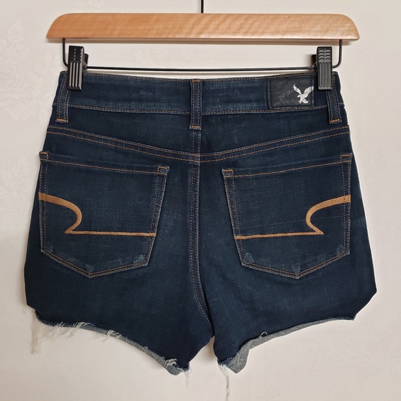 AEO Hi-Rise Shortie Jean Shorts - Picture 2 of 5
